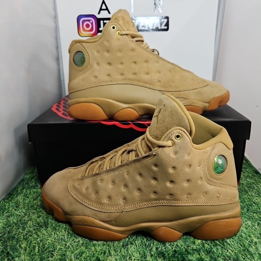 Nike Air Jordan 13 Retro Wheat 2017 Size 8 Men (9.5 Wmn) Fits Women size 9.5,  m - Picture 8 of 15